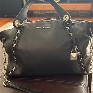 Michael Kors Black Leather Women's Bag